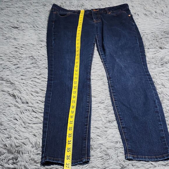 Tommy Hilfiger Jeans Womens Size 6 Regular 6R Skinny Fit Mid Rise Blue Dark Wash - Picture 10 of 12